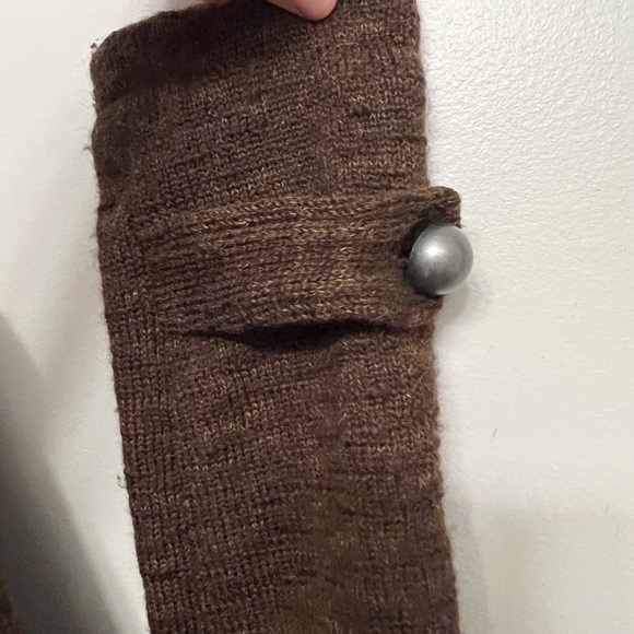 Free People Vintage Embroidered Floral Wool Knit Double Breasted Jacket - Picture 4 of 10